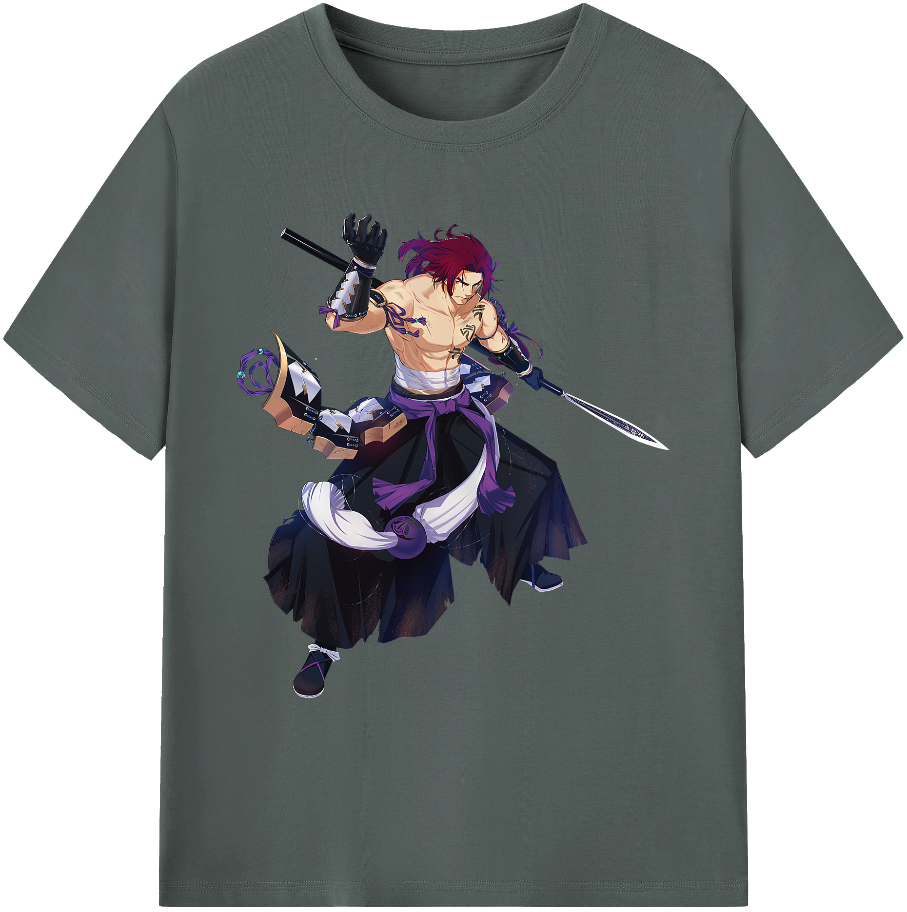 （画像用） 刀剣乱舞 Touken Ranbu 綿100％ メンズ半袖Tシャツ｜肌触りやわらか＆通気性